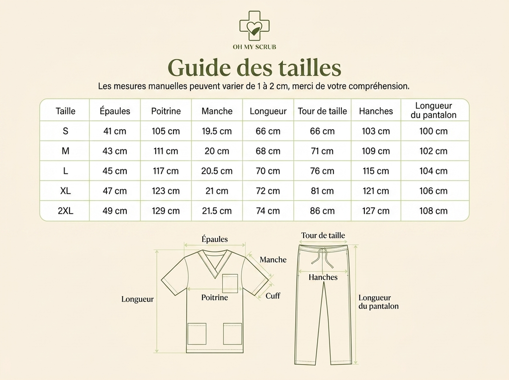Blouse et pantalon médical confort